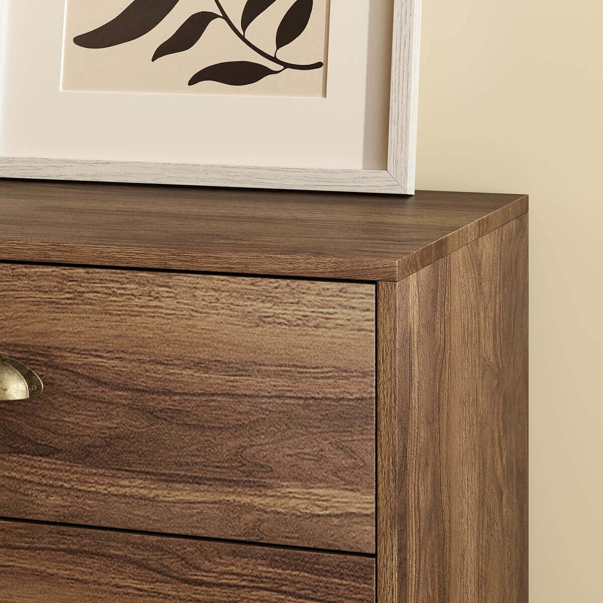 Mid-Century Modern Walnut 6-Drawer Dresser - Riumlore