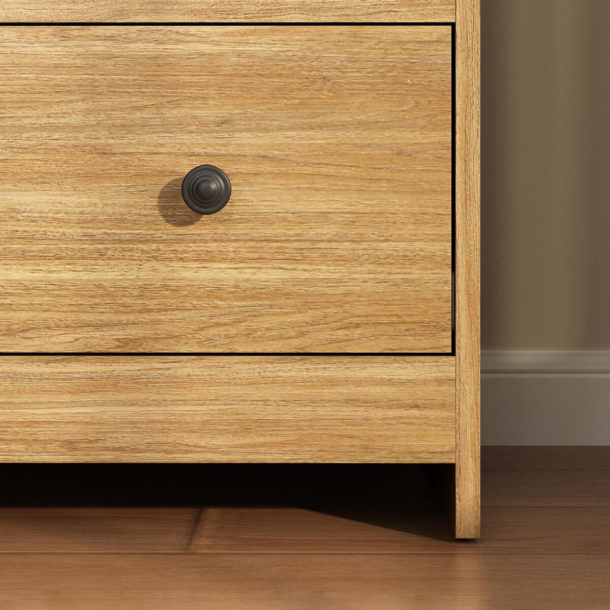 Mid-Century Modern 7-Drawer Oak Dresser - Riumlore