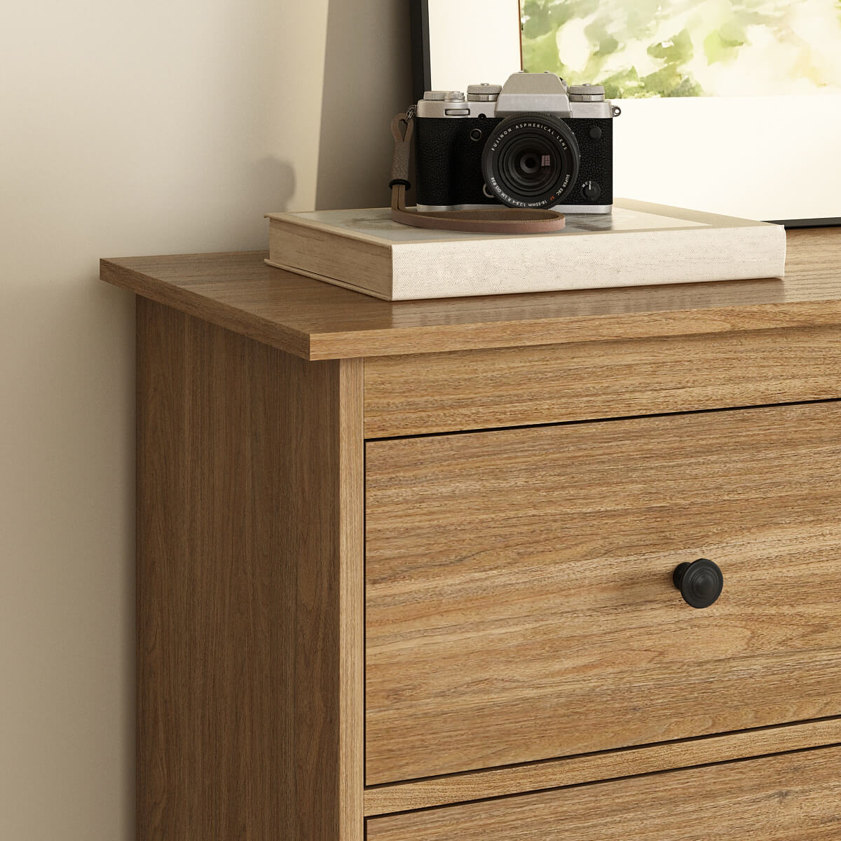Mid-Century Modern 7-Drawer Oak Dresser - Riumlore