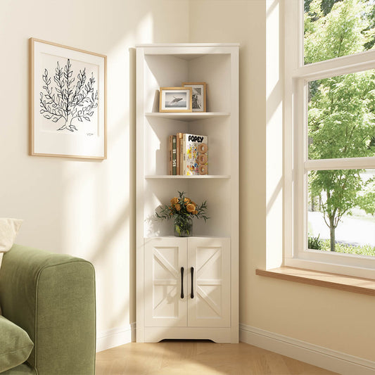 Xyla Modern Farmhouse Corner with 1 Cabinet Riumlore