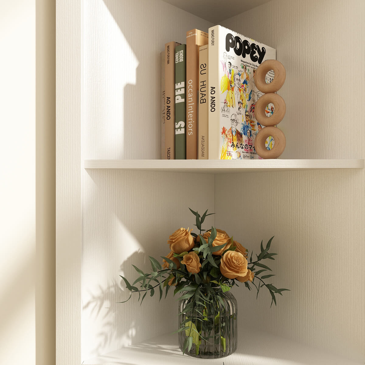 Xyla Modern Farmhouse Corner with 1 Cabinet Riumlore