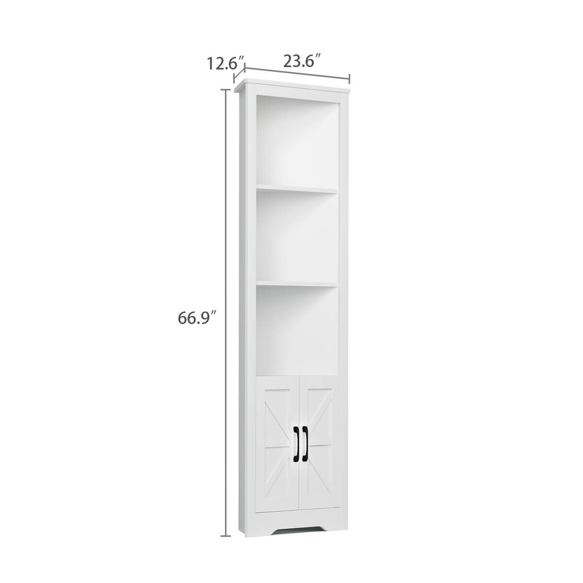 Xyla Modern Farmhouse Corner with 1 Cabinet Riumlore