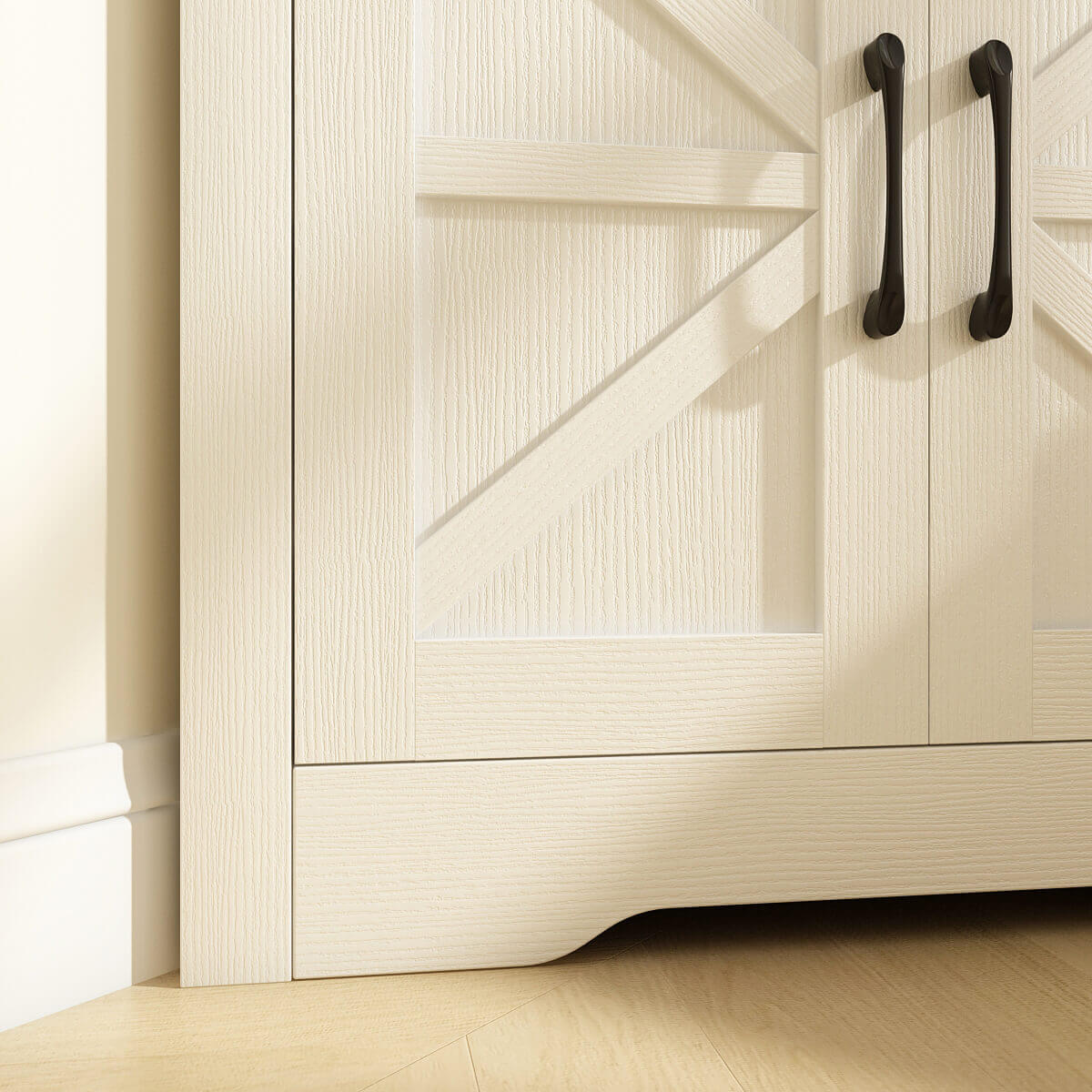 Xyla Modern Farmhouse Corner Cabinet - Riumlore
