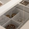 Luma Modern Storage Vanity/Makeup Table with Lighted Mirror - Riumlore