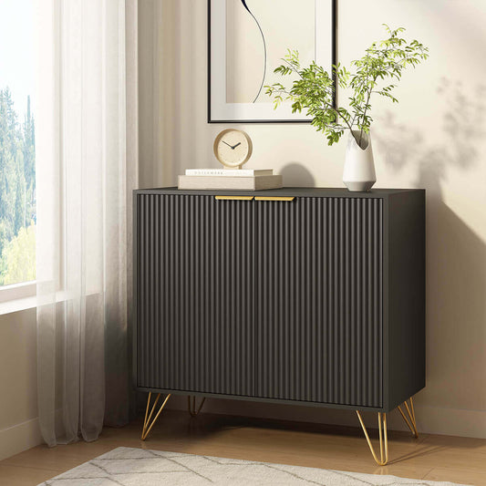 Luma Modern Fluted Sideboard Cabinet - Riumlore