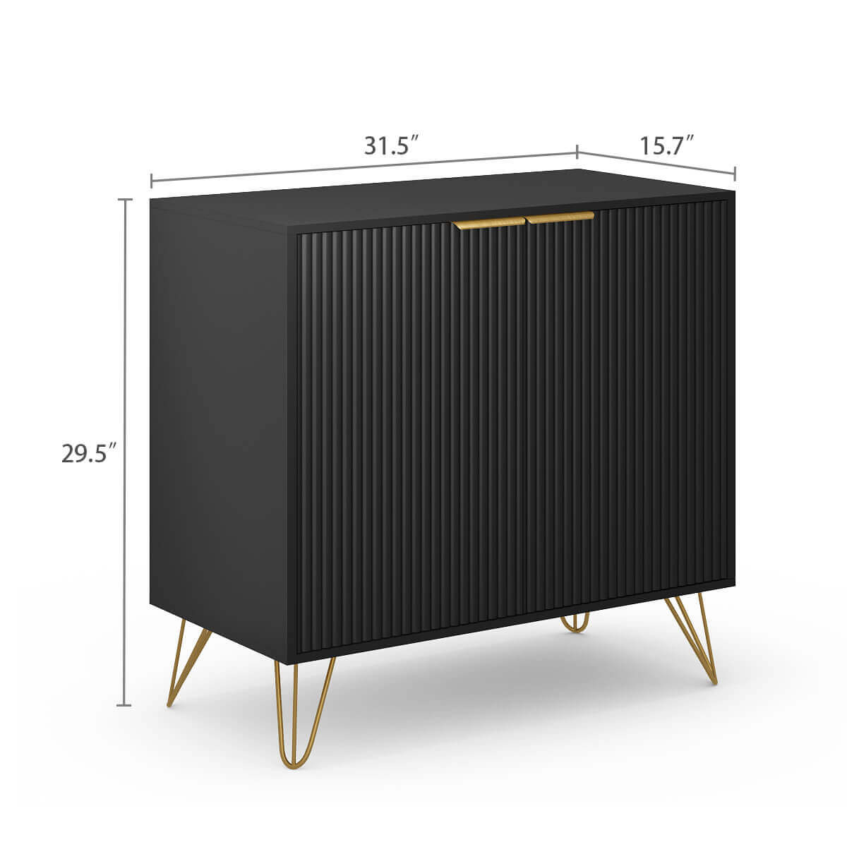 Luma Modern Fluted Sideboard Cabinet - Riumlore