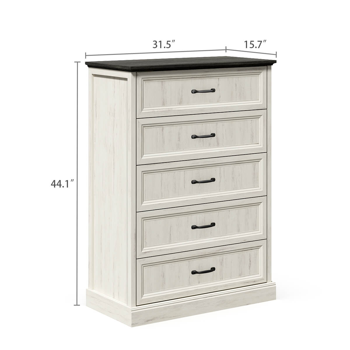 Maren Rustic 5-Drawer Dresser - Riumlore