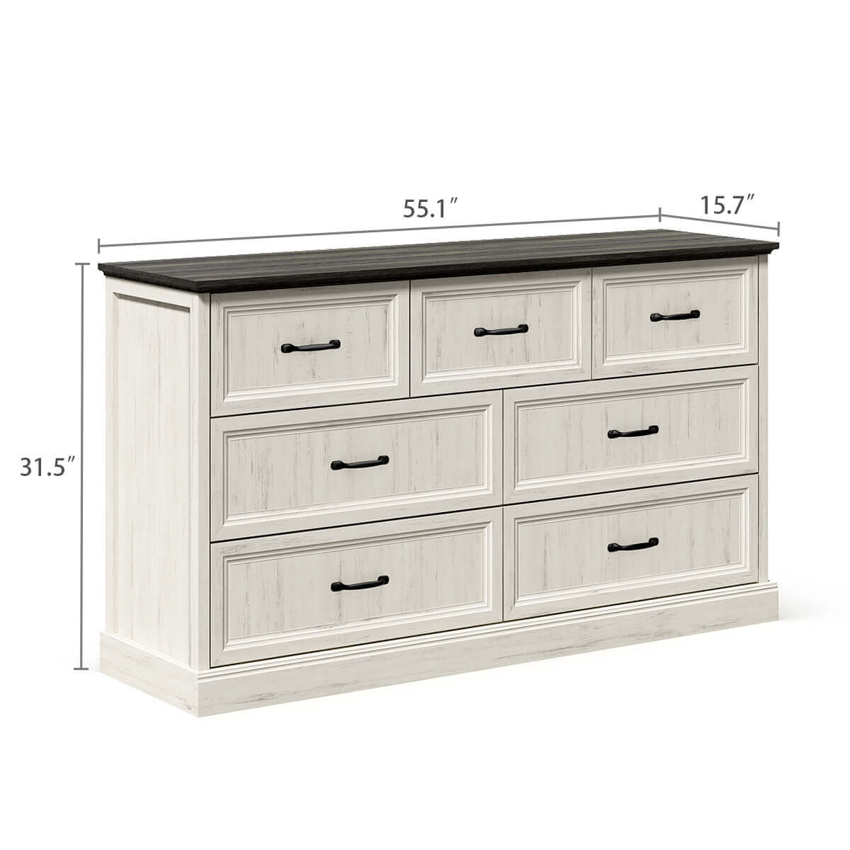 Maren Rustic 7-Drawer Dresser - Riumlore