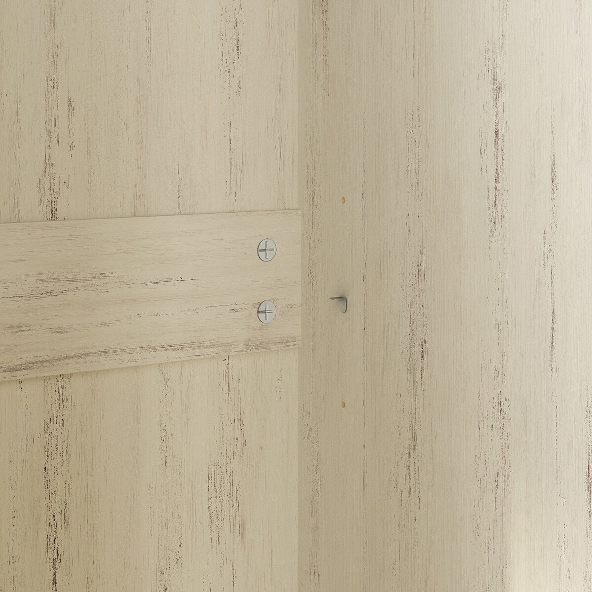 Maren Rustic Solid White Wood Storage Cabinet - Riumlore