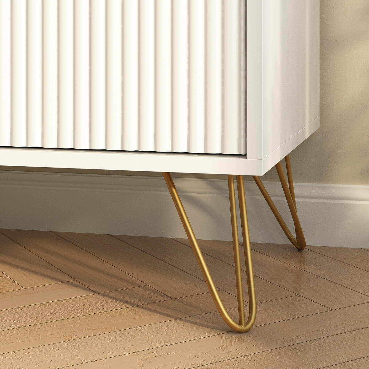 Modern Fluted 6-Drawer Dresser - Riumlore