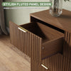 63" W Fluted 9 Drawer Dresser for Adult,Wooden Bedroom Dresser,Dresser TV Stand up to 70" for Living Room,Oak