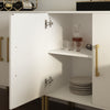 Ansel Modern Minimalist Matte White Sideboard/TV Stand - Riumlore