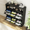 NOVAMAISON Shoe Cabinet Storage for Entryway, White Shoe Organizer with 3 Flip Drawers & Open Shelf,2PCS