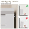 8-Drawer Dressers for Bedroom,55.1"Width Modern Chest of Drawer with Metal Handlesfor Living Room,Hallway,Entryway,White