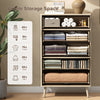 5 Drawer Dresser for Bedroom,Tall Dresser with Metal Handle,Fluted Dresser Modern Storage Cabinet for Home Office Living Room,White