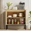 31.5" Wide Kitchen Sideboard,Buffet Cabinet with Adjustable Shelf and 2 Doors,Coffee Bar Cabinet for kitchen,Living Room,Bedroom,Natural Oak