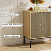 47.2" Wide Kitchen Sideboard,Buffet Cabinet with Adjustable Shelf and 2 Doors,Coffee Bar Cabinet for kitchen,Living Room,Bedroom,Natural Oak