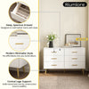 Ansel  Modern White 6-Drawer Dresser - Riumlore
