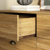 Mid-Century Modern Oak 6-Drawer Dresser - Riumlore