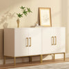 Ansel Modern Minimalist Matte White Sideboard - Riumlore