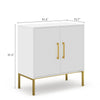 Ansel Modern Minimalist Matte White Sideboard - Riumlore