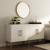 Ansel Modern Minimalist Matte White Sideboard/TV Stand - Riumlore