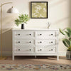 Mioa Modern Farmhouse 6-Drawer Dresser - Riumlore