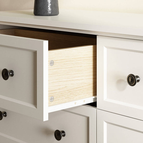 Mioa Modern Farmhouse 6-Drawer Dresser - Riumlore
