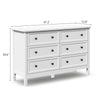 Mioa Modern Farmhouse 6-Drawer Dresser - Riumlore