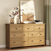 Mid-Century Modern 7-Drawer Oak Dresser - Riumlore