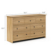 Mid-Century Modern 7-Drawer Oak Dresser - Riumlore