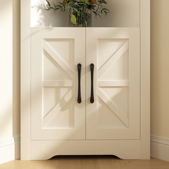 Xyla Modern Farmhouse Corner with 1 Cabinet Riumlore
