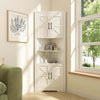 Xyla Modern Farmhouse Corner Cabinet - Riumlore