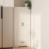 Xyla Modern Farmhouse White Wood Storage Cabinet