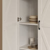 Xyla Modern Farmhouse White Wood Storage Cabinet