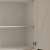 Xyla Modern Farmhouse White Wood Storage Cabinet
