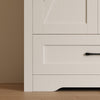 Xyla Modern Farmhouse White Wood Storage Cabinet