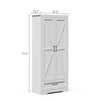 Xyla Modern Farmhouse White Wood Storage Cabinet