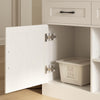 Xyla Farmhouse White Sideboard Buffet Cabinet Riumlore