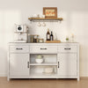 Xyla Modern White Sideboard Buffet Cabinet - Riumlore