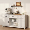 Xyla Modern White Sideboard Buffet Cabinet - Riumlore
