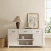 Xyla Modern White Sideboard Buffet Cabinet - Riumlore