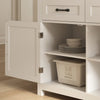 Xyla Modern White Sideboard Buffet Cabinet Details - Riumlore