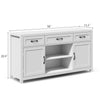 Xyla Modern White Sideboard Buffet Cabinet - Riumlore