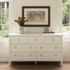 Mioa Modern White 7‑Drawer Dresser Riumlore