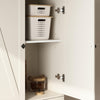 Xyla Modern White Wood Tall Storage Cabinet