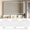Luma Modern Storage Vanity/Makeup Table with Lighted Mirror - Riumlore