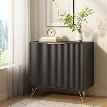 Luma Modern Fluted Sideboard Cabinet - Riumlore