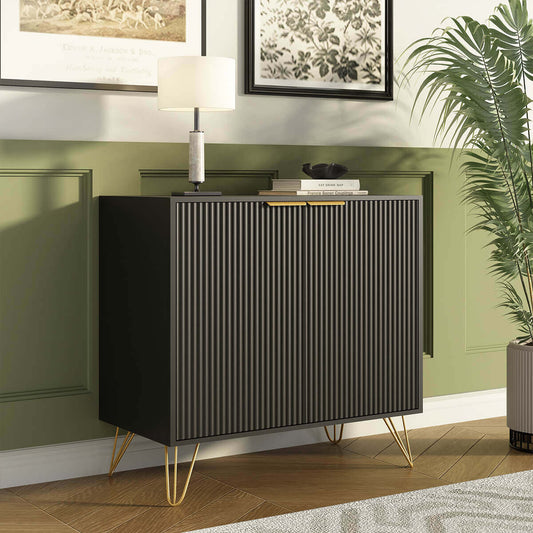 Luma Modern Fluted Sideboard Cabinet - Riumlore