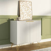 Luma Modern Fluted White Sideboard/TV Stand Cabinet